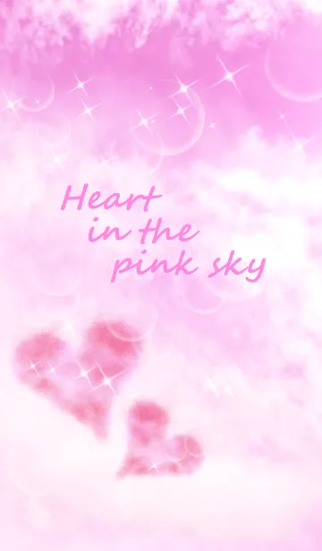 [LINE着せ替え] Heart in the pink skyの画像1