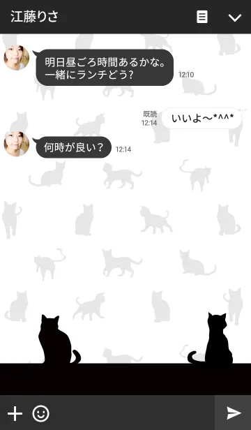 [LINE着せ替え] 黒猫の日常20の画像3