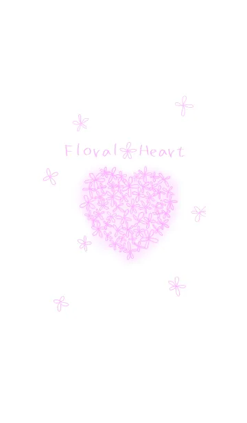 [LINE着せ替え] Flower*Heartの画像1