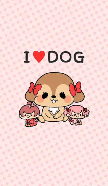 [LINE着せ替え] I♥犬の画像1