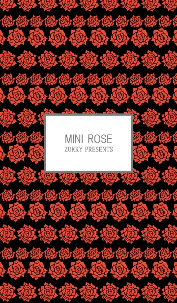 [LINE着せ替え] MINI ROSE red and blackの画像1