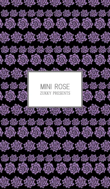 [LINE着せ替え] MINI ROSE purple and blackの画像1