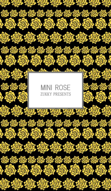 [LINE着せ替え] MINI ROSE yellow and blackの画像1