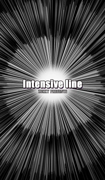 [LINE着せ替え] Intensive line BLACKの画像1