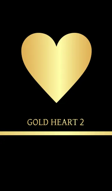 [LINE着せ替え] GOLD HEART 2の画像1