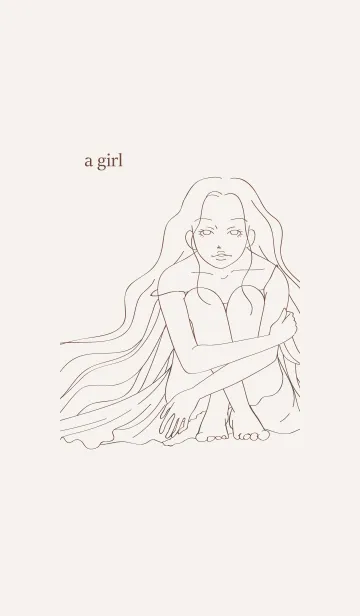 [LINE着せ替え] a girl...の画像1