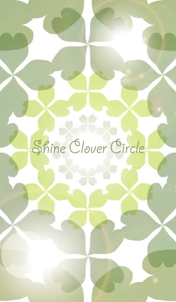 [LINE着せ替え] Shine Clover Circleの画像1