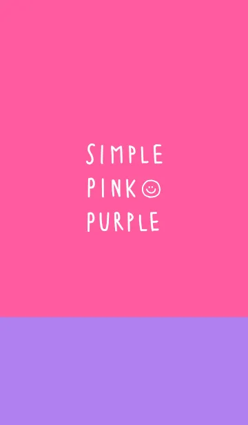 [LINE着せ替え] シンプル pink・purpleの画像1