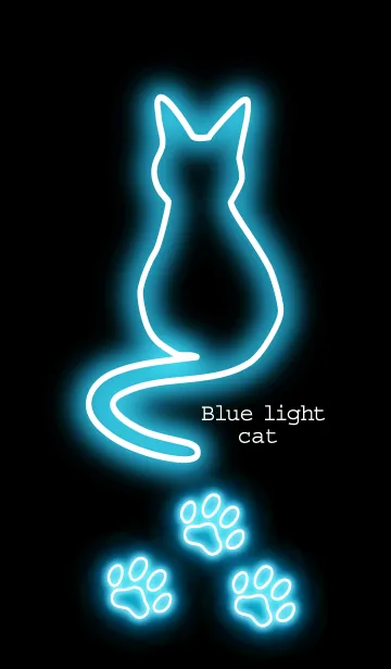 [LINE着せ替え] Blue light catの画像1