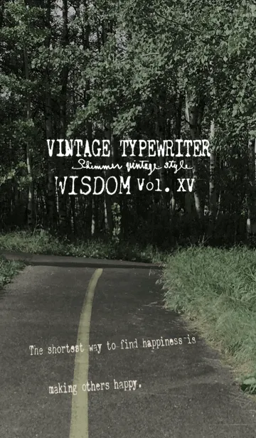 [LINE着せ替え] VINTAGE TYPEWRITER WISDOM Vol. XVの画像1