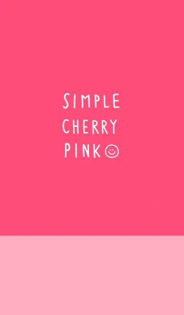 [LINE着せ替え] シンプル cherry pinkの画像1