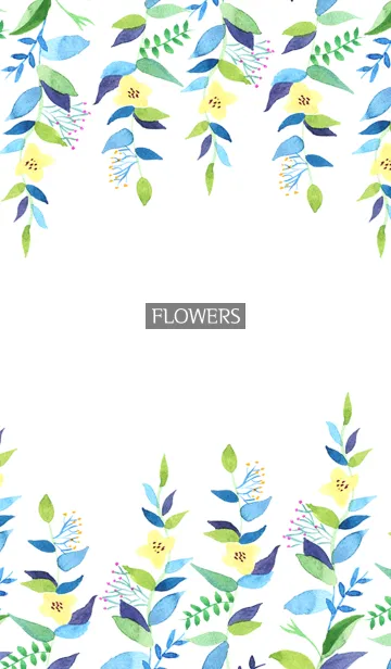 [LINE着せ替え] water color flowers_235の画像1