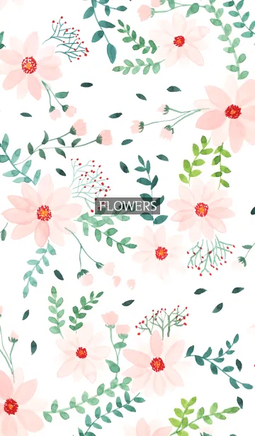 [LINE着せ替え] water color flowers_231の画像1