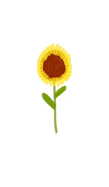 [LINE着せ替え] Summer Sunflower Yellow ＆ Green Happyの画像1