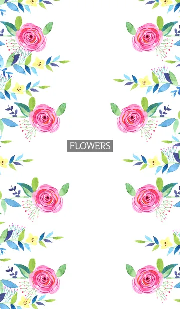 [LINE着せ替え] water color flowers_234の画像1