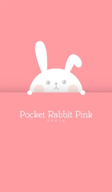 [LINE着せ替え] Pocket Rabbit -PINK-の画像1