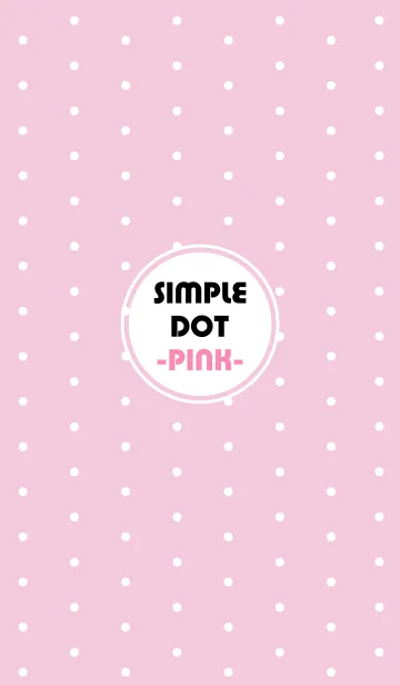 [LINE着せ替え] SIMPLE DOT -PINK-の画像1