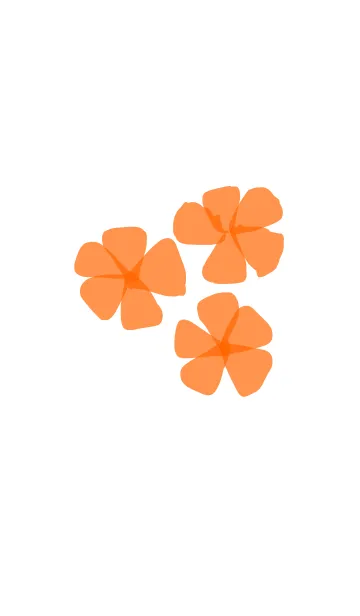 [LINE着せ替え] Lovely Poppy Orange Green Summer Flowerの画像1