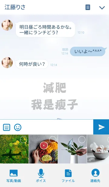 [LINE着せ替え] 運の動の減が肥えていて、私はやせた人ですの画像4