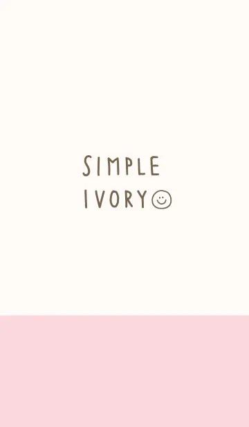 [LINE着せ替え] シンプル ivoryの画像1