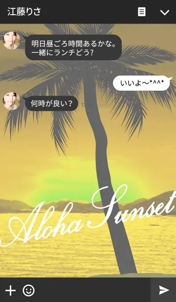 [LINE着せ替え] Aroha Sunset 20の画像3