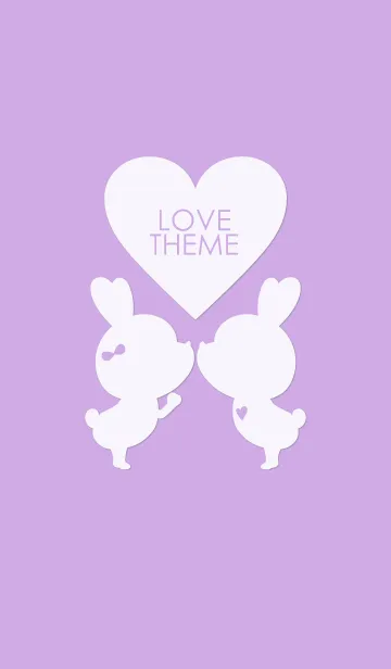 [LINE着せ替え] LOVE THEME PURPLE.の画像1