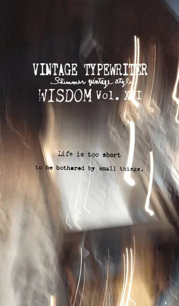 [LINE着せ替え] VINTAGE TYPEWRITER WISDOM Vol. XVIの画像1