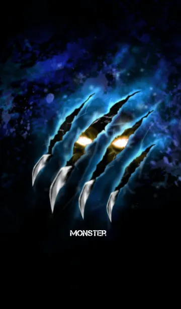 [LINE着せ替え] Monster x Monster Ver.2 Blueの画像1