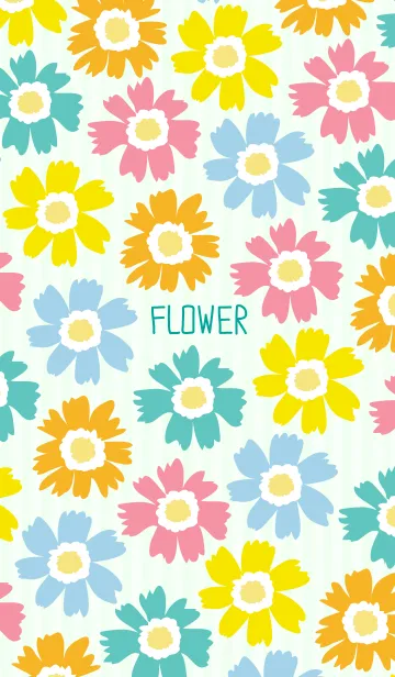 [LINE着せ替え] FLOWER-カラフルマーガレット-の画像1