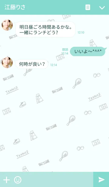 [LINE着せ替え] テニスが大好きな人向け着せ替えの画像3