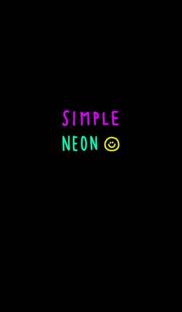 [LINE着せ替え] シンプル neonの画像1