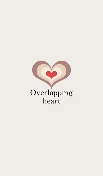 [LINE着せ替え] Overlapping heart.の画像1