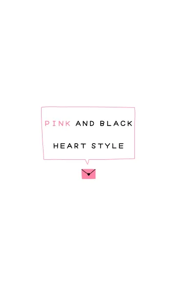 [LINE着せ替え] PINK AND BLACK HEART STYLEの画像1