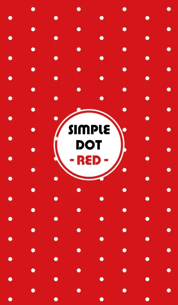 [LINE着せ替え] SIMPLE DOT -RED-の画像1