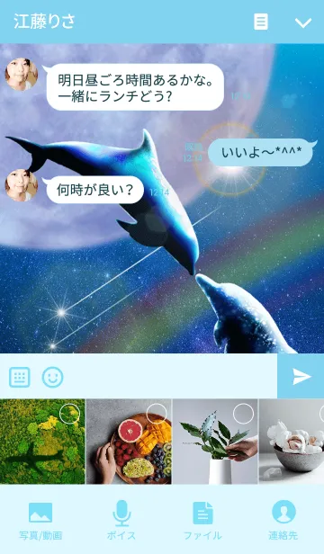 [LINE着せ替え] Space Dolphin 11の画像4