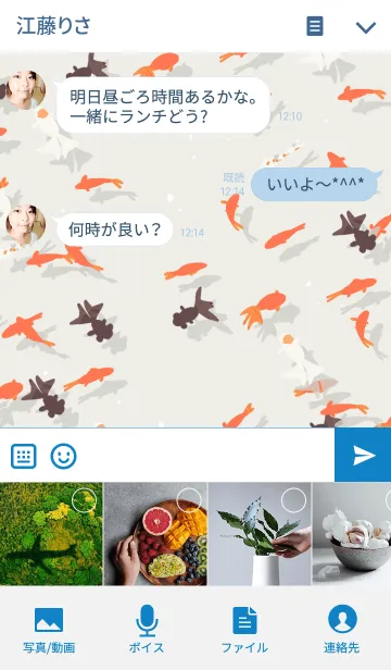 [LINE着せ替え] 金魚 すくいの画像4