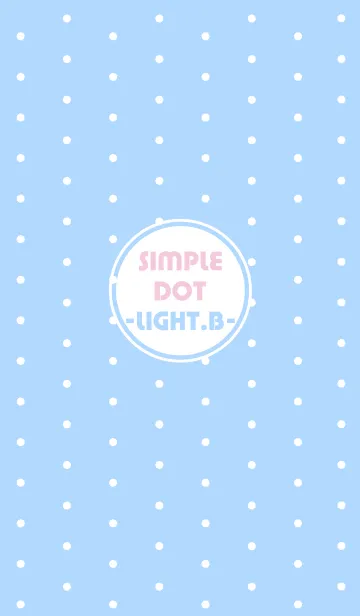 [LINE着せ替え] SIMPLE DOT -LIGHT.B-の画像1