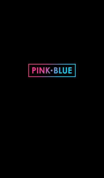 [LINE着せ替え] Pink Blue in Blackの画像1