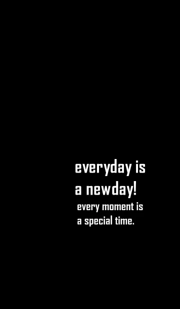 [LINE着せ替え] everyday is a newday！の画像1