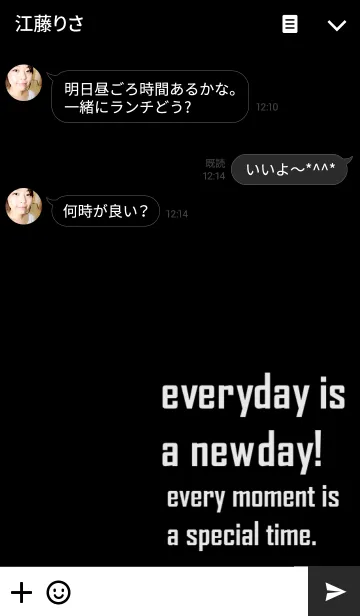 [LINE着せ替え] everyday is a newday！の画像3