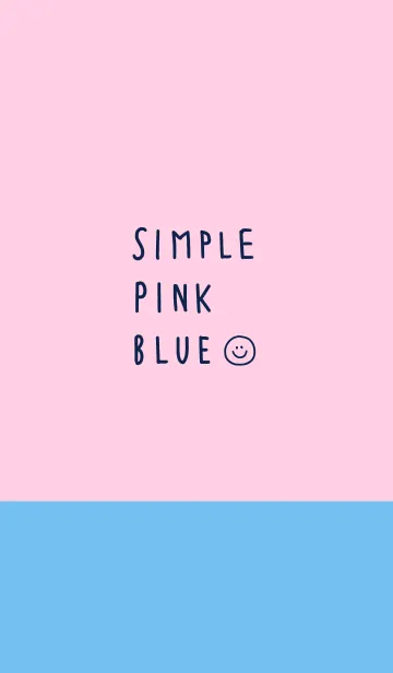 [LINE着せ替え] シンプル pink・blueの画像1