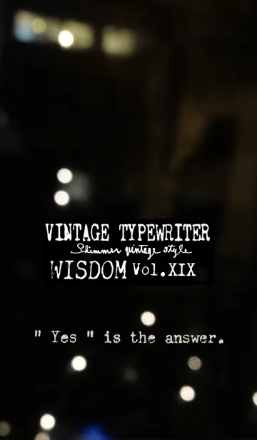 [LINE着せ替え] VINTAGE TYPEWRITER WISDOM Vol.XIXの画像1