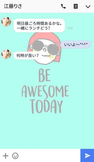 [LINE着せ替え] Molly, Be Awesome todayの画像3