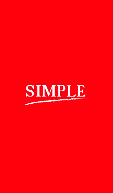 [LINE着せ替え] Simple -red- theme.の画像1