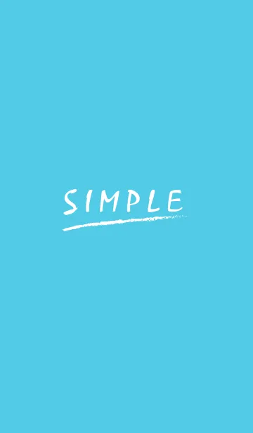 [LINE着せ替え] Simple -Blue- theme.の画像1