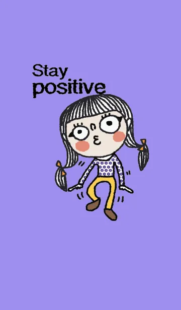 [LINE着せ替え] Jenny, Stay positive.の画像1