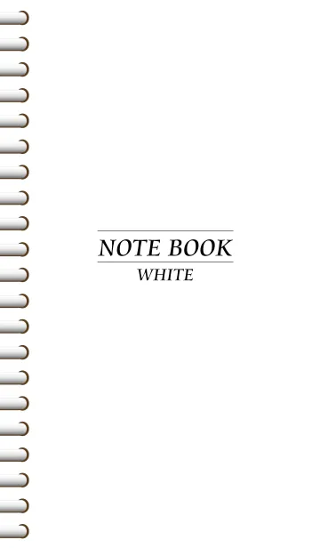 [LINE着せ替え] NOTEBOOK-WHITE-の画像1