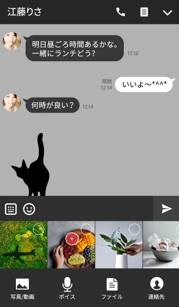 [LINE着せ替え] ねこのおちりの画像4