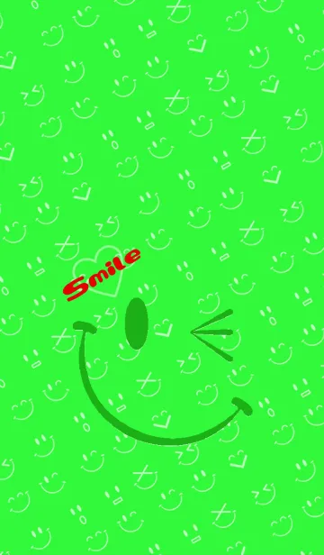 [LINE着せ替え] Smile ！！ Green 2の画像1