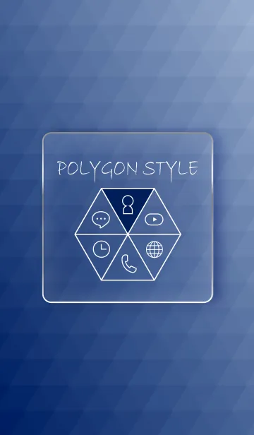 [LINE着せ替え] POLYGON STYLE - NAVY -の画像1